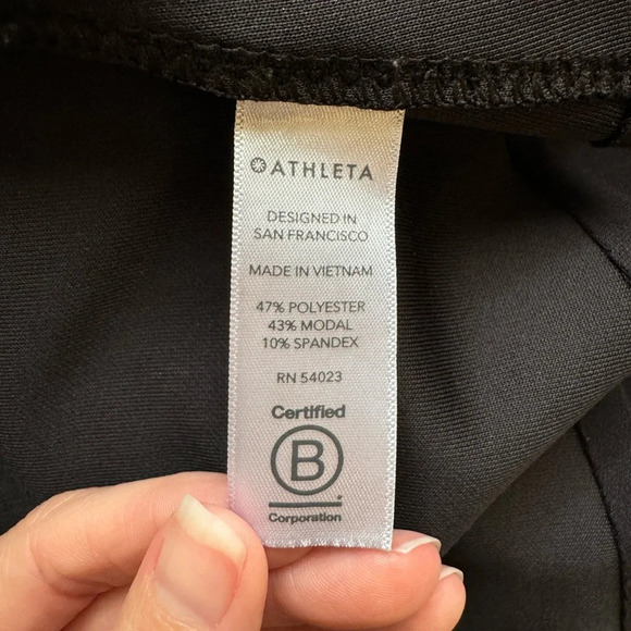 Athleta Deep Dive Dress Black Size Medium - Picture 8 of 9